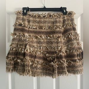 Love Shack Fancy tweed mini skirt
